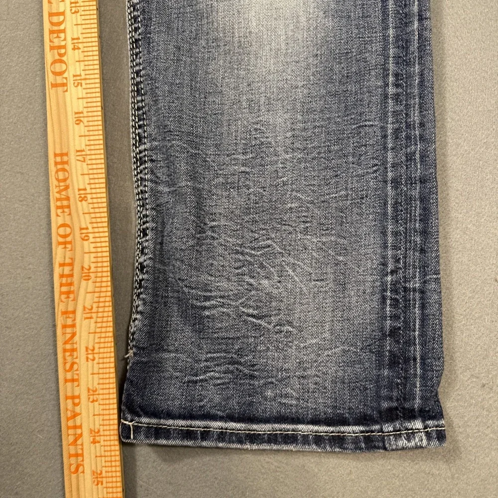 Rock Revival EASY CAPRI SORA Jeans Embroidered Pockets Logo Accents Men 32
